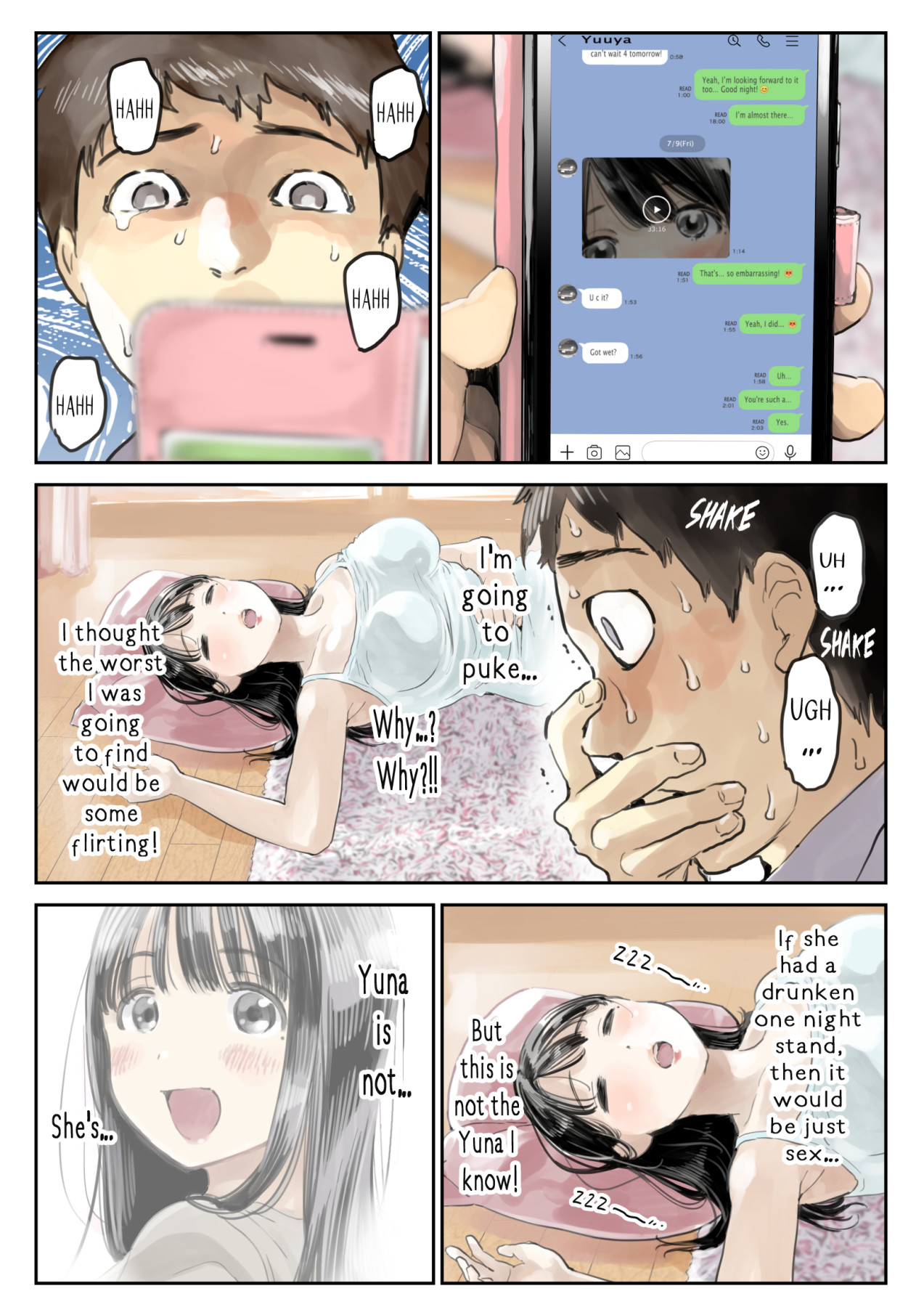 hentai manga I Just Snooped through Her Smartphone